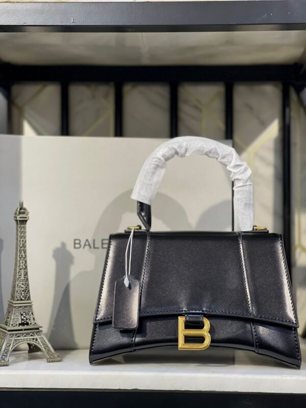 BALENCIAGA Women’s Hourglass Small Leather Handbag - Image 3